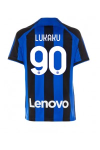 Inter Milan Romelu Lukaku #90 Voetbaltruitje Thuis tenue 2022-23 Korte Mouw